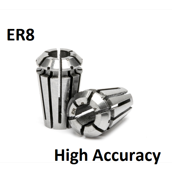 4.0mm - 3.5mm ER8 High Accuracy Collets (5 micron)